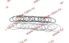 Кольцо уплотнительное гильзы цилиндра (комплект 12 тонких и 12 толстых) двигатель TD226B6G фото Ростов-на-Дону